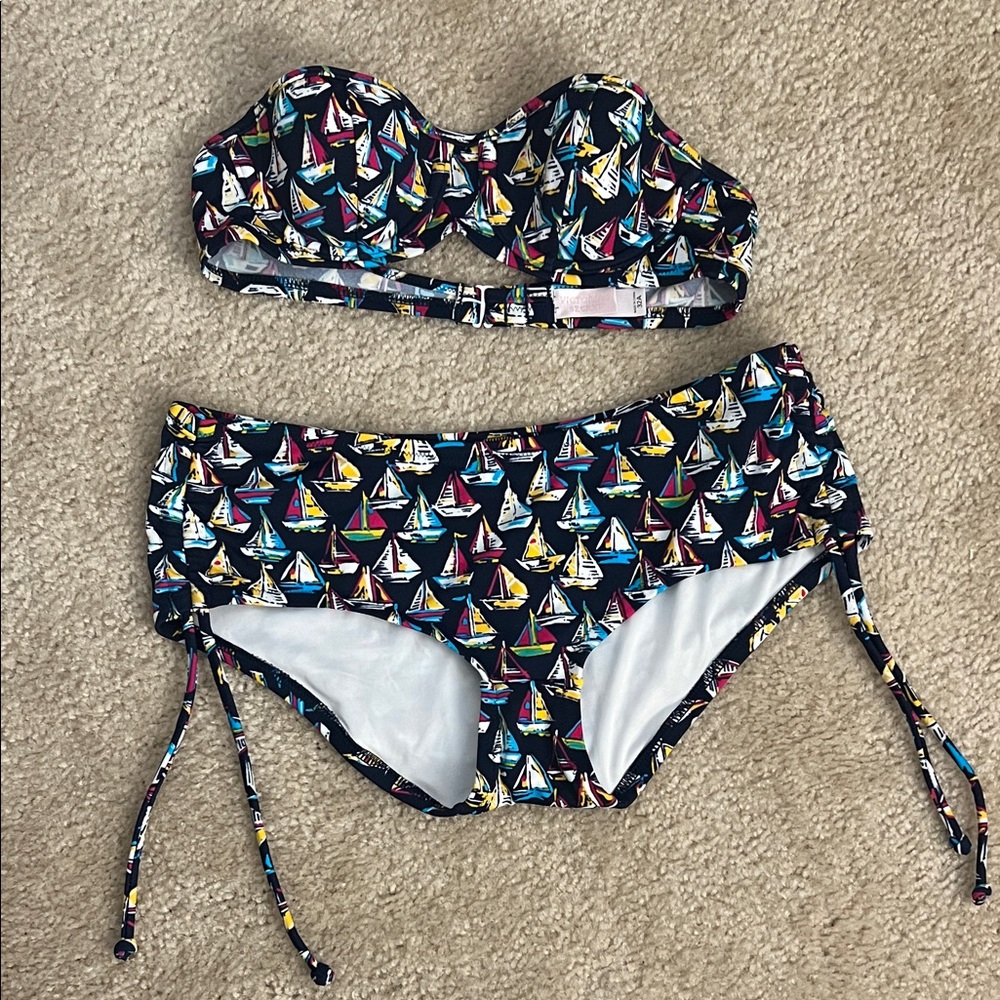 Victoria's Secret Multicolor Sailboat Bikini Set